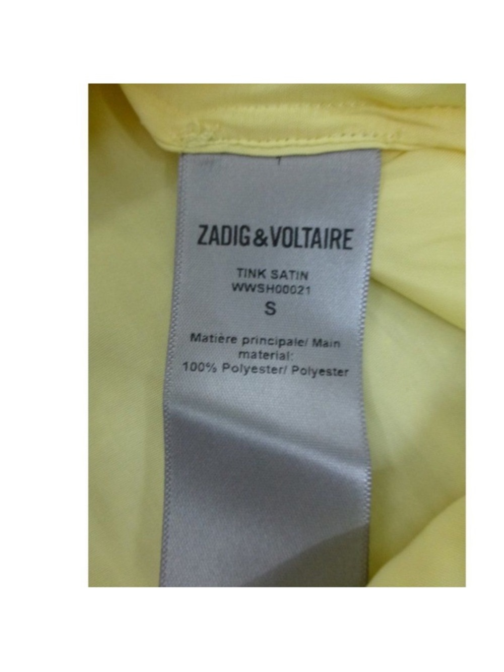 NWT Zadig & Voltaire Butter Tink Satin Blouse Medium - Picture 8 of 8